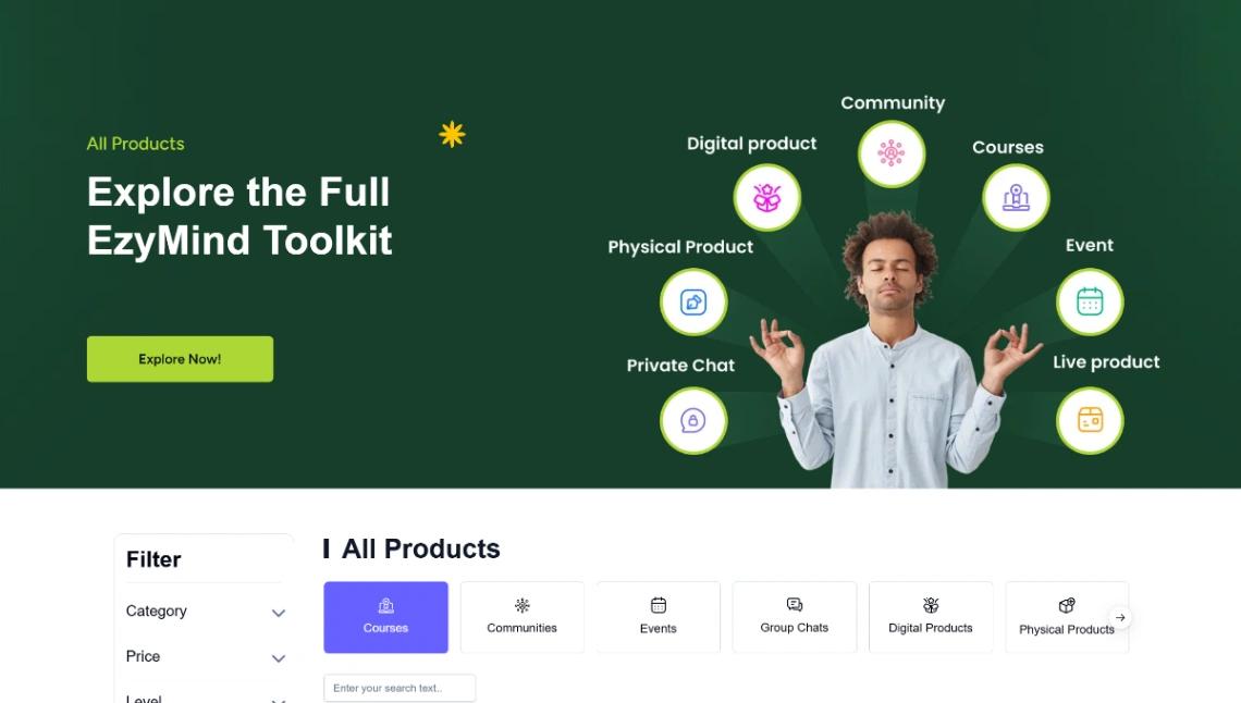 Mind coach website template