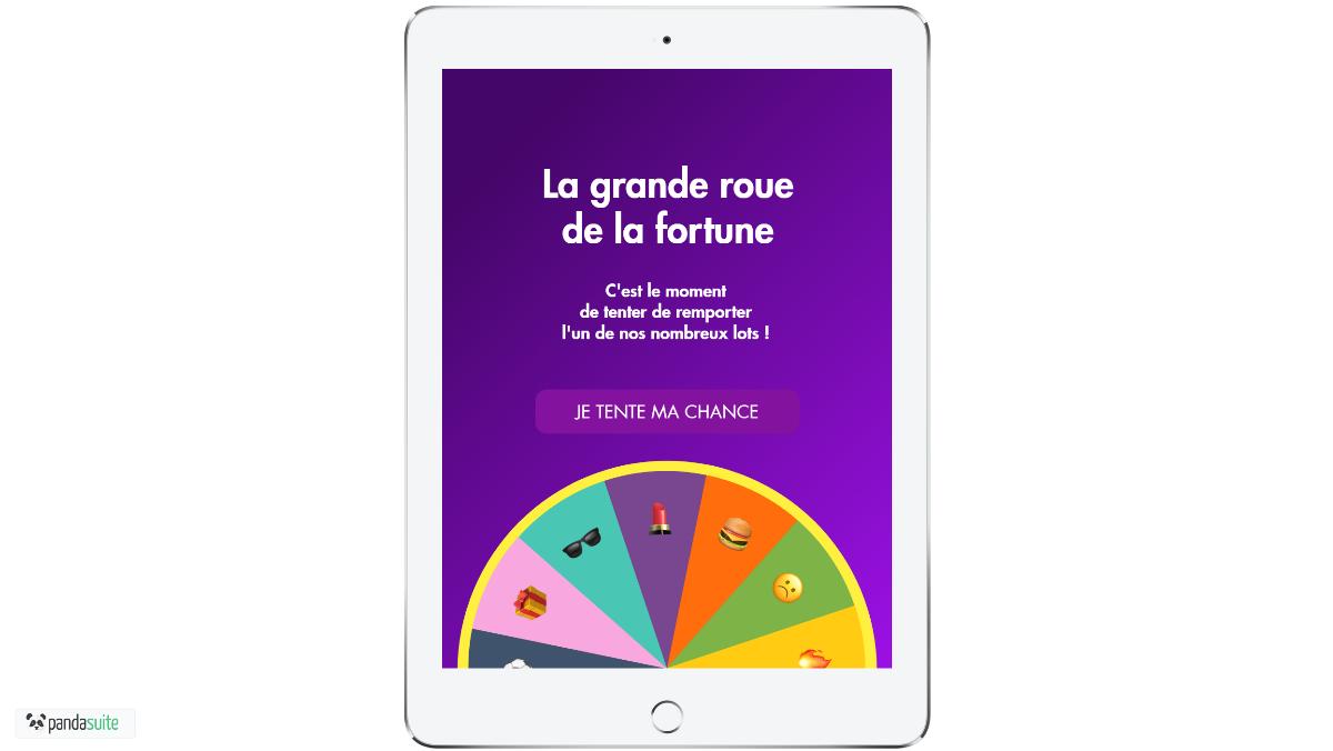 Gamification Wheel App mobile app design template