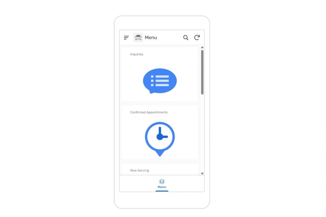 Curbside Pickup App mobile app design template