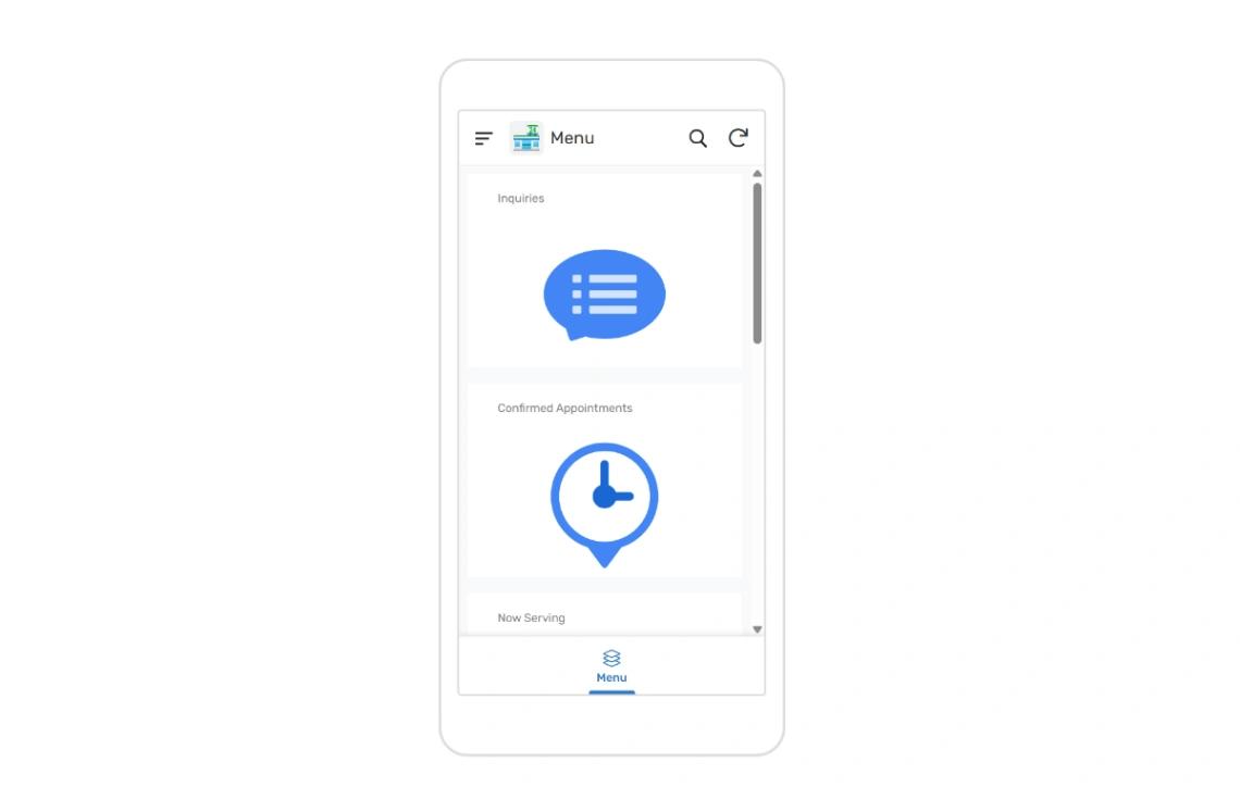 Retail Pickup App mobile app design template