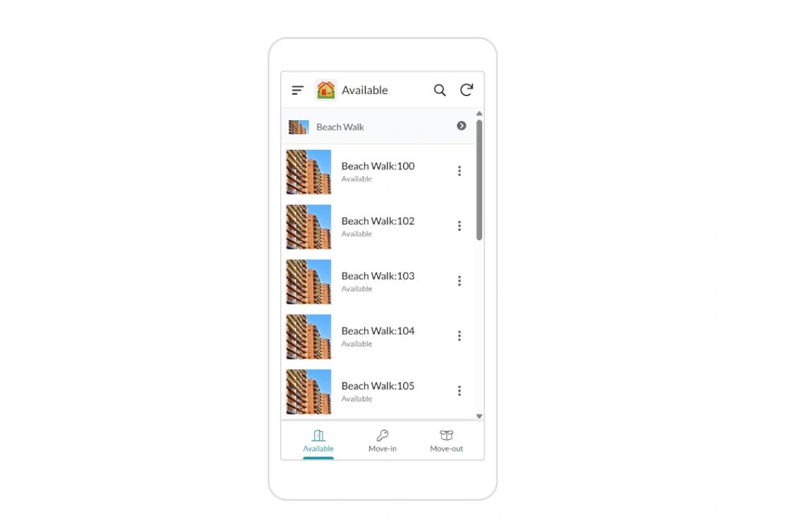 Tenant Logistics App mobile app design template