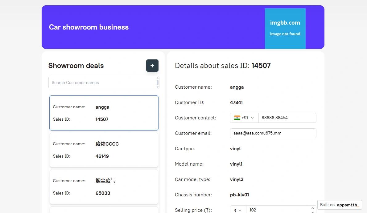 Business Analytics web application template