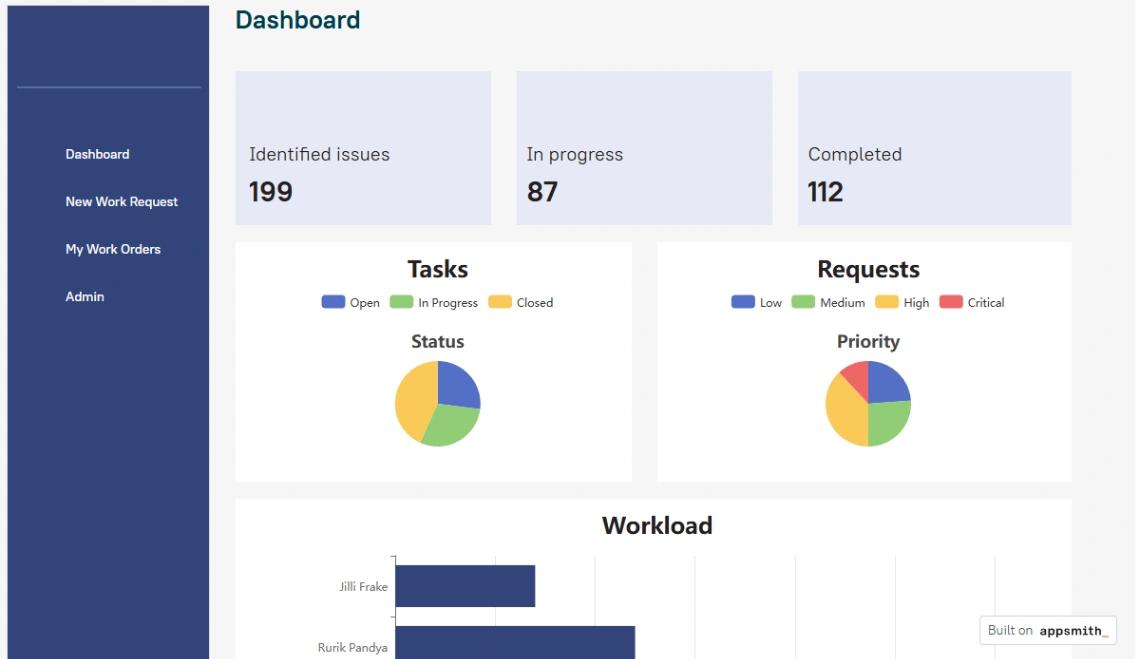 Maintenance Order Manager web application template