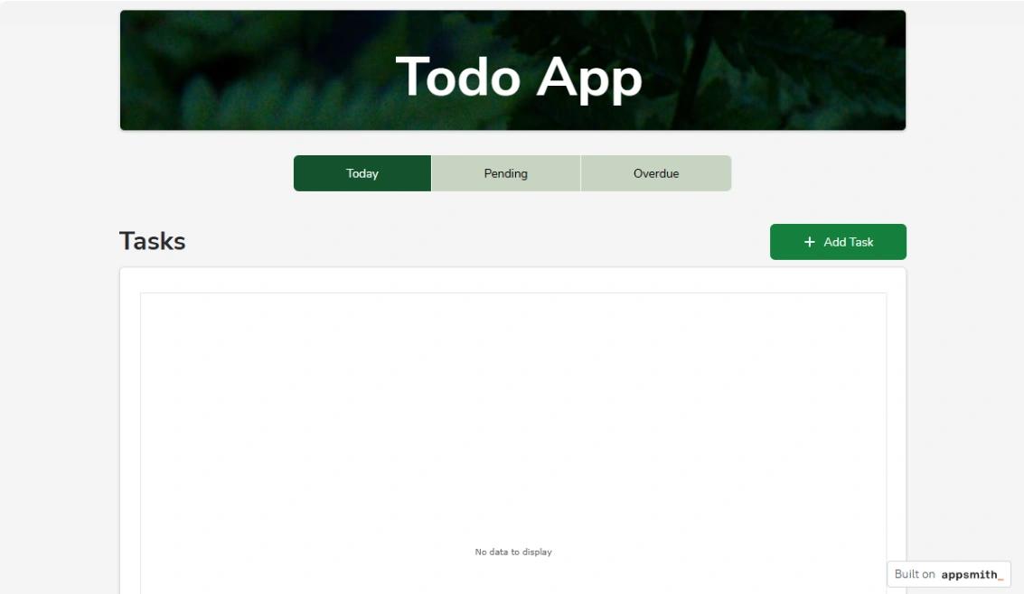 Todo Task Manager web application template