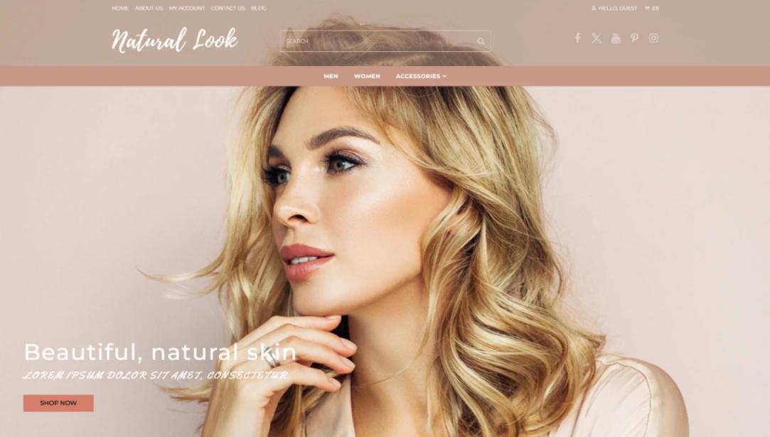 Makeup Online Store website template