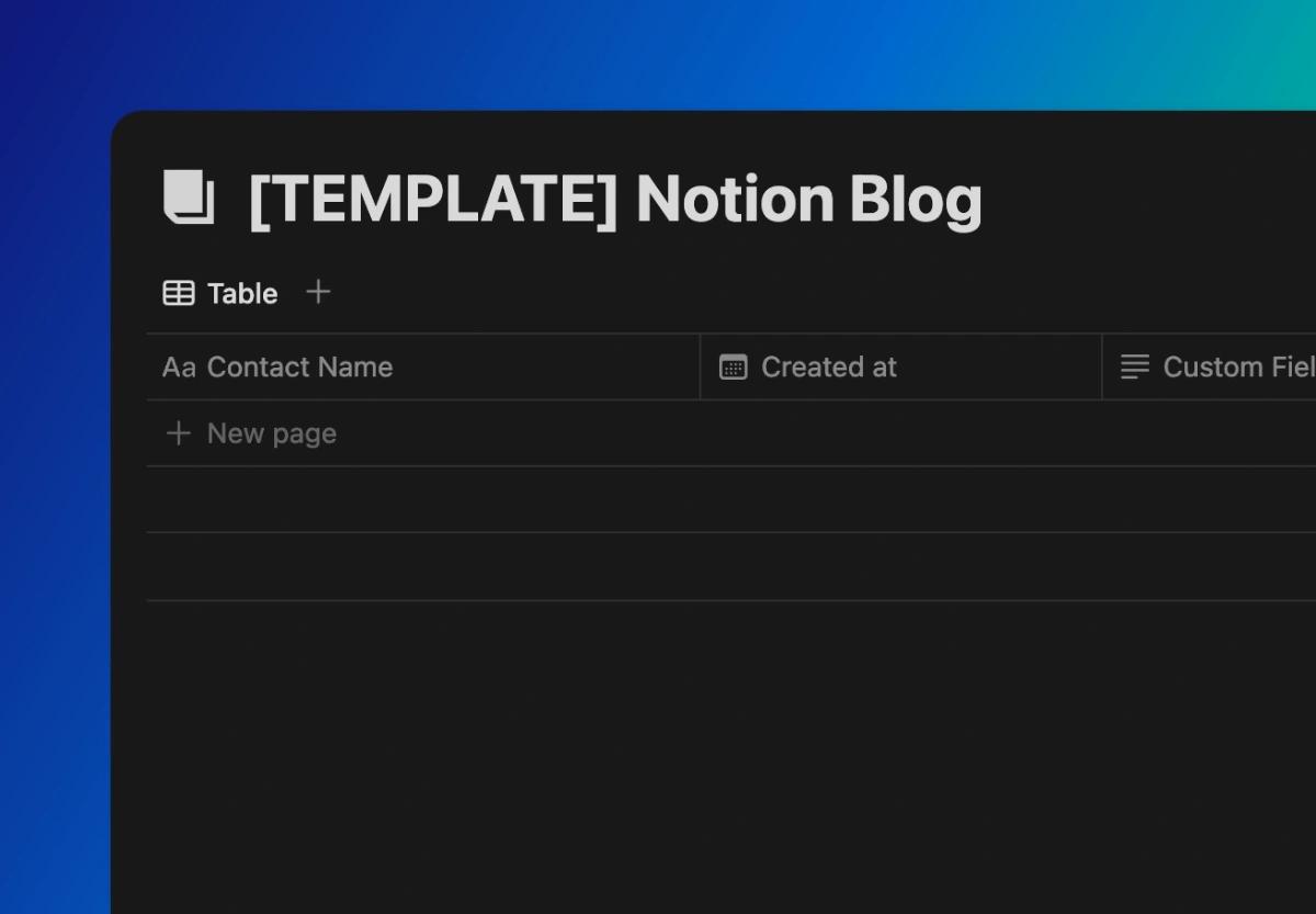 Notion/Webflow Blog Posts web application template