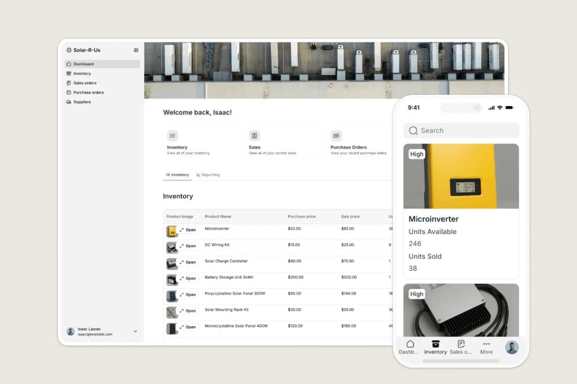 Inventory Management System web application template