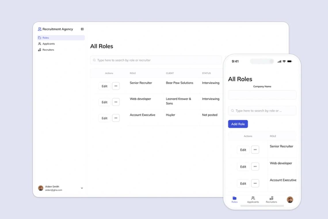 Recruitment Portal web application template