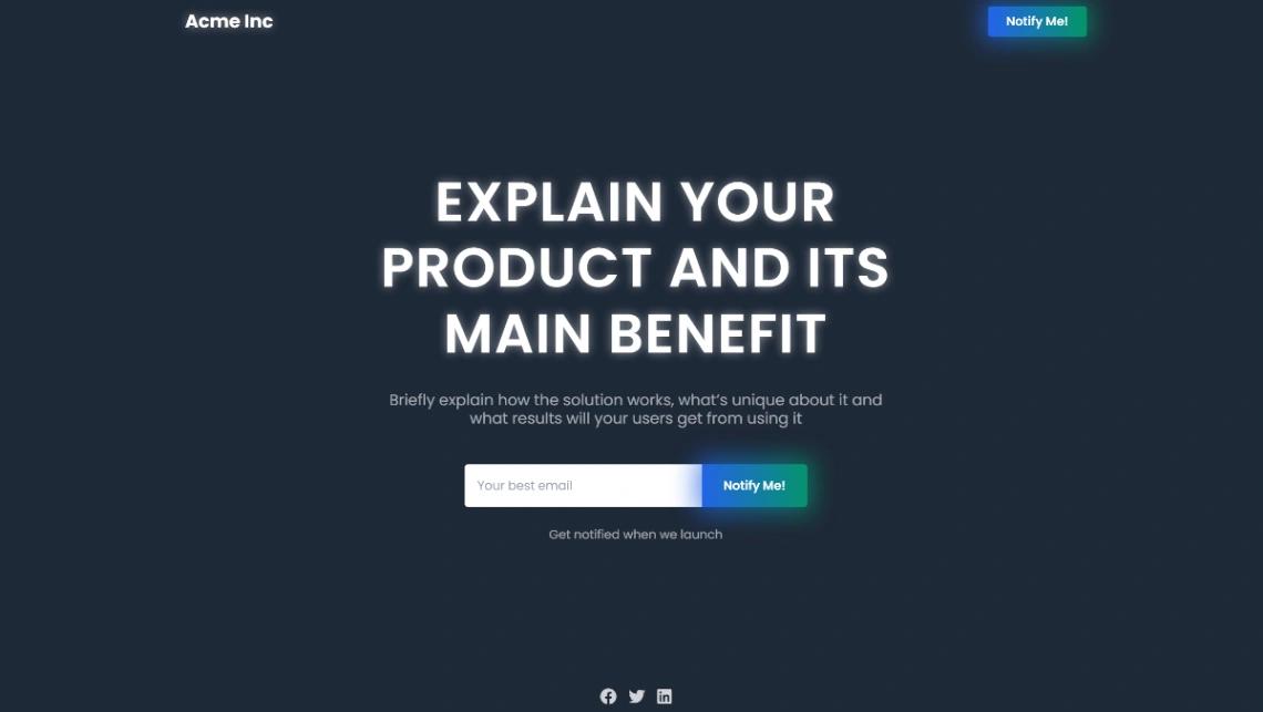 Coming Soon website template