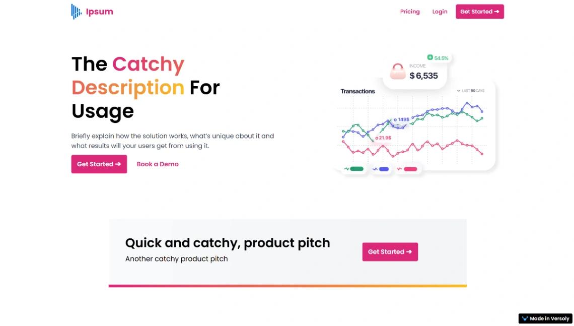 SaaS Platform website template