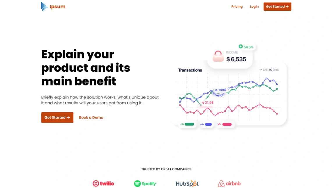 Software Company website template