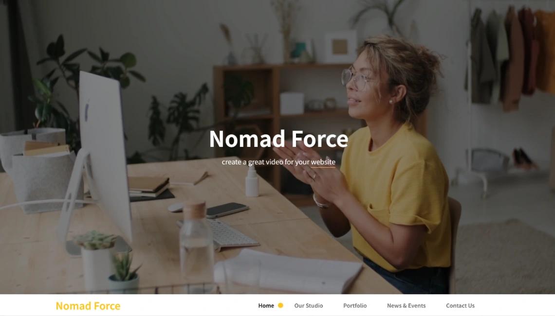 Nomad Website website template