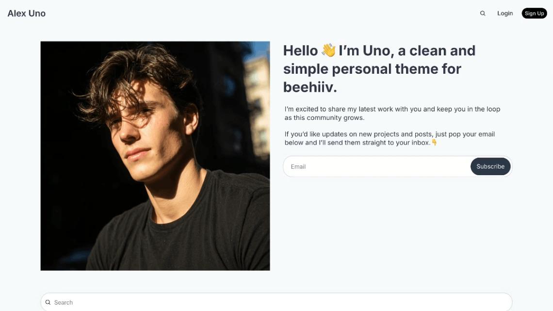 Personal Blog website template