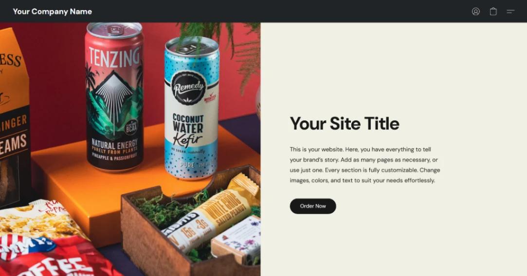 Organic Food Store website template