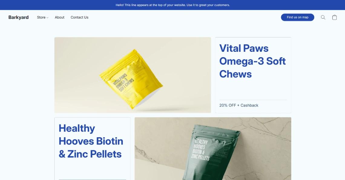 Pet Health Brand website template