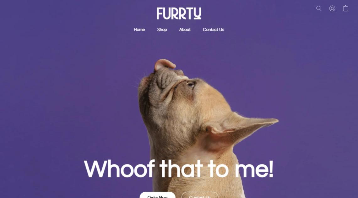 Pet Treats Product website template